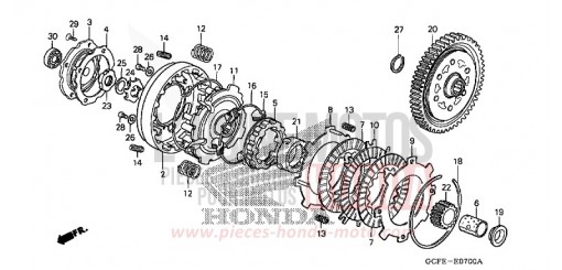 EMBRAYAGE CRF70F8 de 2008